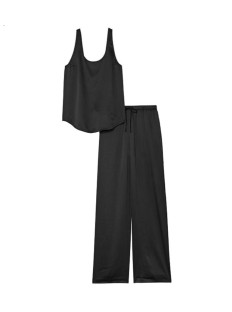 Пижама Tencel PJ Set Cami Long Black