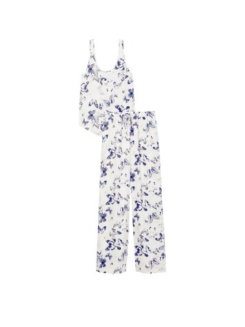 Піжама Tencel PJ Set Cami Long White Butterfly