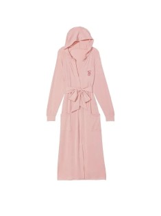 Халат Modal Terry Hooded Long Robe Pink