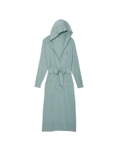 Victoria Secret Modal Terry Hooded Long Robe Mint