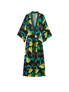 Халат Long Satin Robe Green