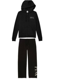 Спортивный костюм PINK Hoodie and Jogger Set Black