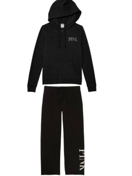 Спортивний костюм PINK Hoodie and Jogger Set Black