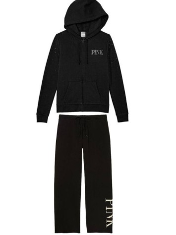 Спортивний костюм PINK Hoodie and Jogger Set Black