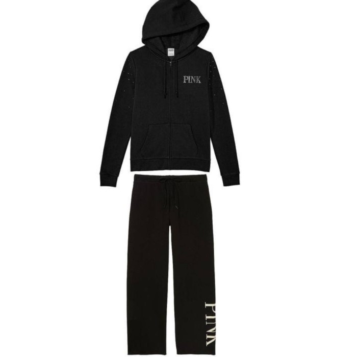 Спортивний костюм PINK Hoodie and Jogger Set Black