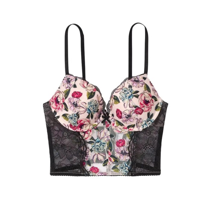 Бюстгалтер  Victoria’s Secret VERY SEXY Purest Pink Floral Push-Up Bra Top