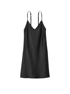 Пеньюар Shine Strap Slip Black