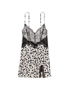 Пеньюар Very Sexy Black&White Lace Plunge Slip