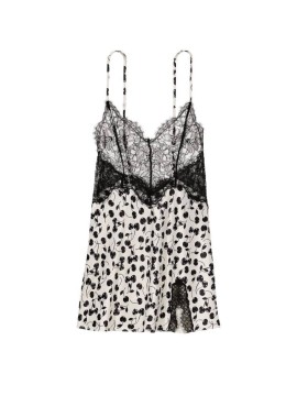 Пеньюар Very Sexy Black&White Lace Plunge Slip