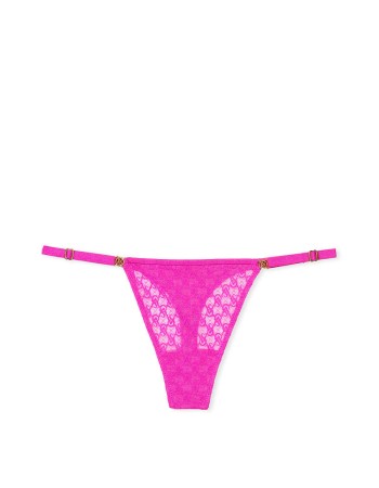 Трусики Icon Lace Adjustable String Thong Panty Fuchsia Frenzy