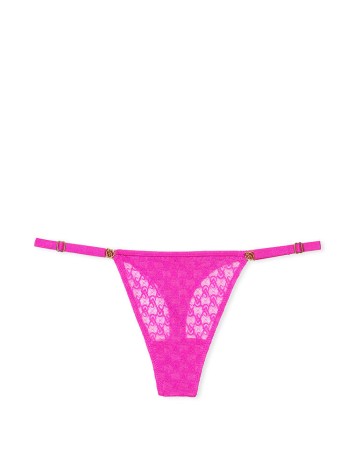 Трусики Icon Lace Adjustable String Thong Panty Fuchsia Frenzy