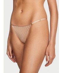 Трусики Icon Lace Adjustable String Thong Panty Praline