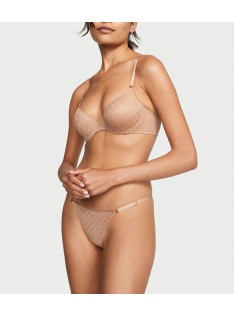 Комплект белья Icon by Victoria's Secret Push-Up Demi Bra Praline Set
