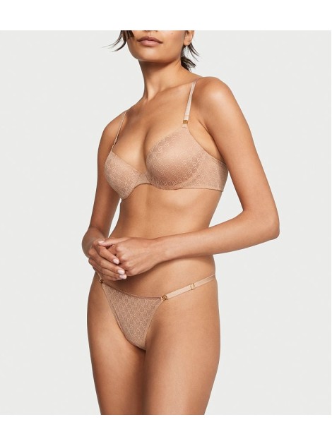 Комплект білизни Icon by Victoria's Secret Push-Up Demi Bra Praline Set