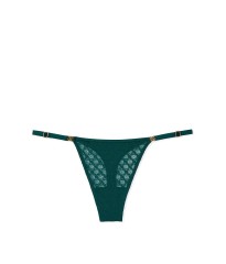 Трусики Icon Lace Adjustable String Thong Panty Black Ivy