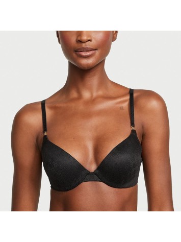 Комплект білизни Icon by Victoria's Secret Push-Up Demi Bra Black Set