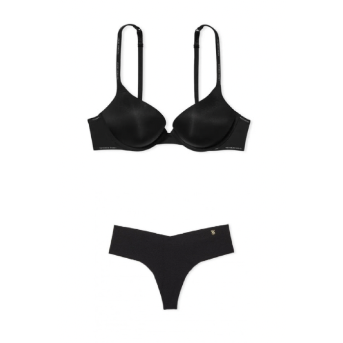 Комплект T-shirt push-up Plunge Black logo Set