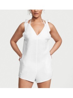 Ромпер SWIM Linen Romper Coverup White