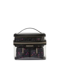Набір косметичок 4-Piece Makeup Bag Black Ditsy Floral