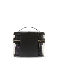 Набір косметичок 4-Piece Makeup Bag Black Ditsy Floral