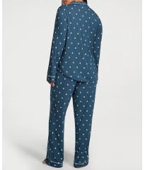 Піжама Modal Long Pajama Set Blue heart