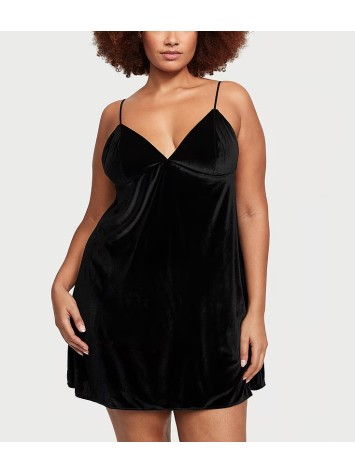 Пеньюар Velvet Slip Dress Black