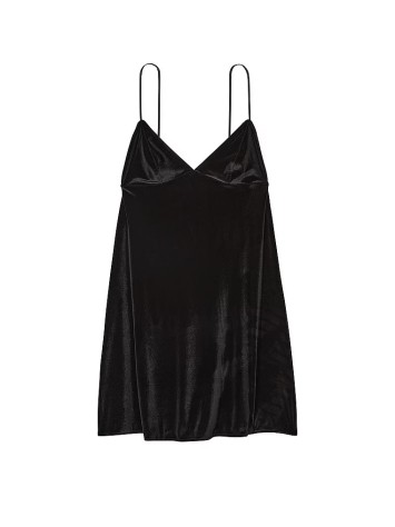 Пеньюар Velvet Slip Dress Black