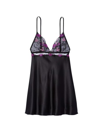 Пеньюар Floral Embroidery Satin Slip
