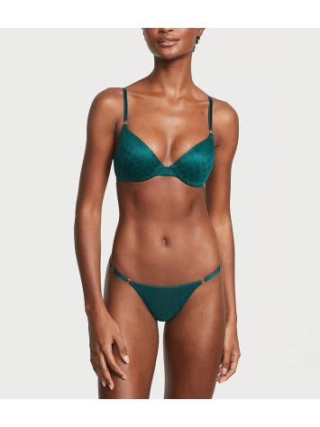 Комплект білизни Victoria's Secret Push-Up Demi Bra Black Ivy Set