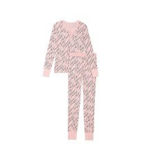 Піжама Thermal Long Pajama Set Pretty Blossom Vs Script