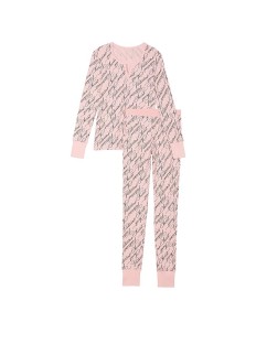 Пижама Thermal Long Pajama Set Pretty Blossom Vs Script