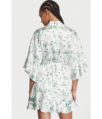 Сатиновий халат Вікторія Сікрет Flounce Satin Robe Floral Print