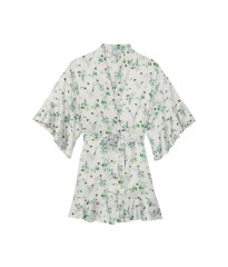 Сатиновий халат Вікторія Сікрет Flounce Satin Robe Floral Print