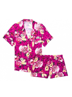 Сатинова піжама Satin Short PJ Set Flower print
