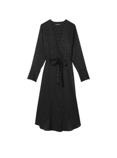 Халат Icon Satin Long Robe Black