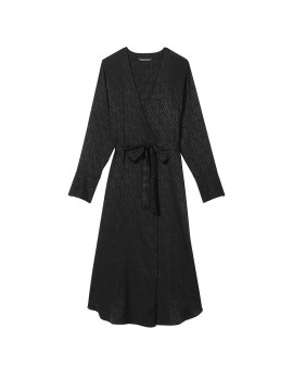 Халат Icon Satin Long Robe Black