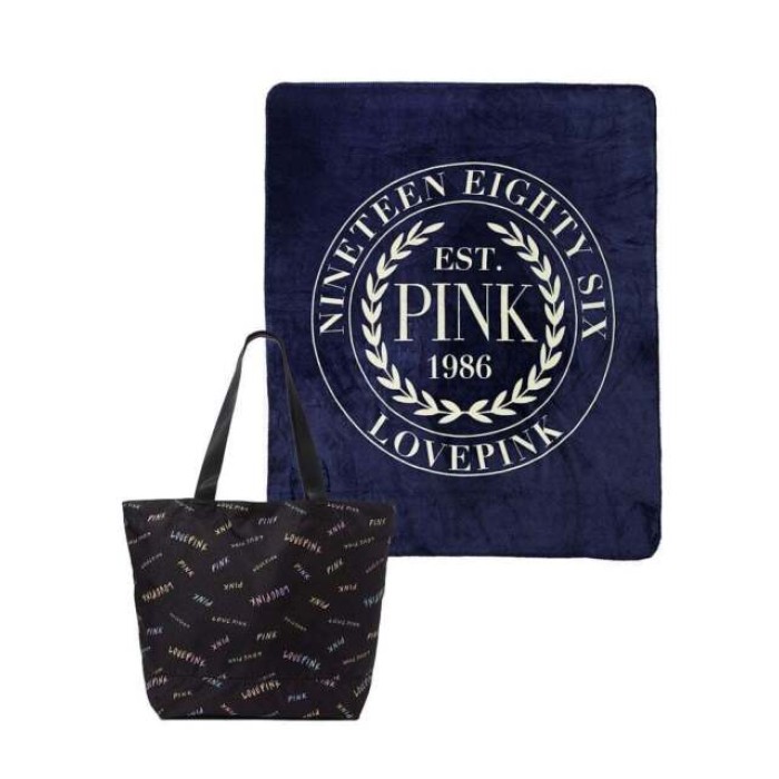 Набір Сумка+Плед Tote Bag+Cozy Blanket PINK