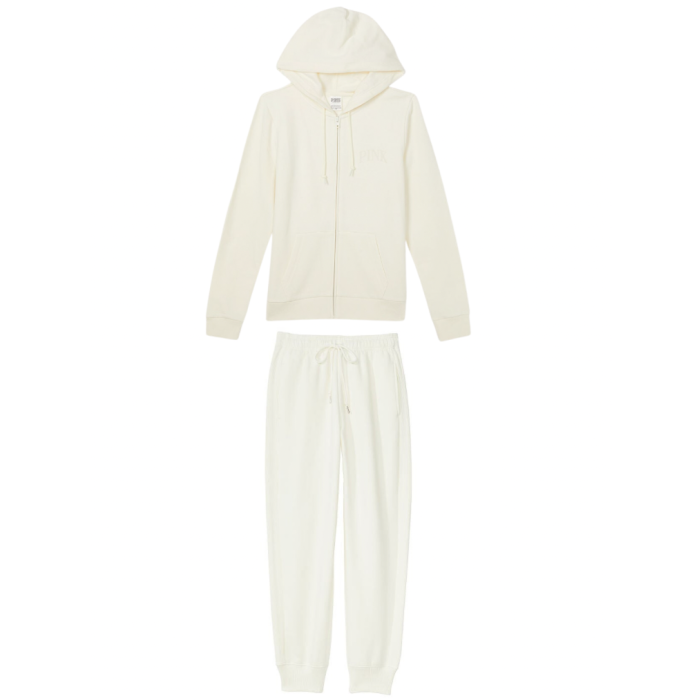 Спортивний костюм PINK Everyday Fleece Zip-up Hoodie Creamer
