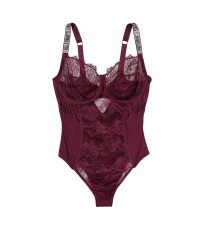 Боди The Fabulous Full Cup Shine Lace Teddy Red 