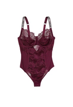 Боді The Fabulous Full Cup Shine Lace Teddy Red