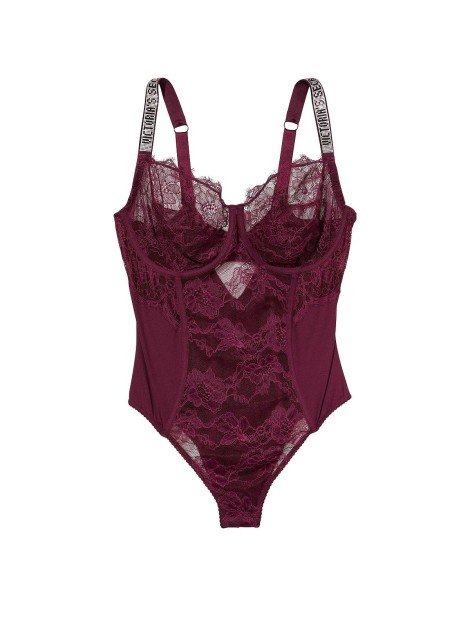 Боді The Fabulous Full Cup Shine Lace Teddy Red