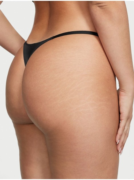 Трусики Icon Lace Adjustable String Thong Panty Black