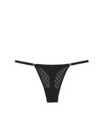 Трусики Icon Lace Adjustable String Thong Panty Black