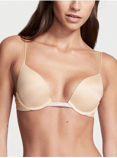Бюстгальтер BARE Plunge Convertible Shine Bra Beige