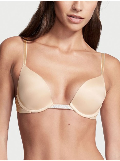 Бюстгальтер BARE Plunge Convertible Shine Bra Beige