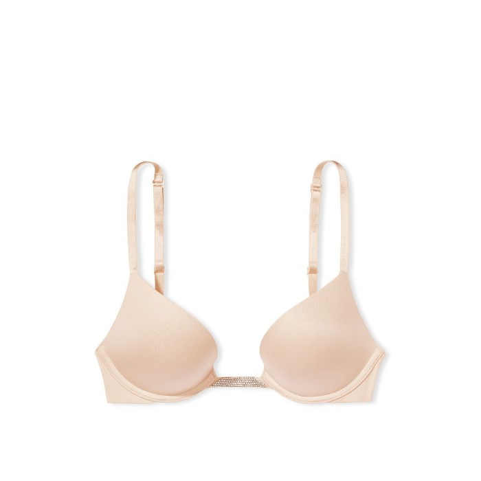 Бюстгальтер BARE Plunge Convertible Shine Bra Beige