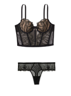 Комплект білизни Dream Angels Black Gold Lace Set