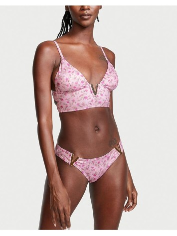 Купальник V-hardware Bralette Swim Pink Flower Print Set