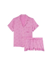Піжама Satin Short Pajama Set Lilac Chiffon
