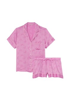 Піжама Satin Short Pajama Set Lilac Chiffon